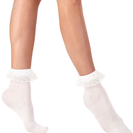 Calcetines Blancos Con Encaje
