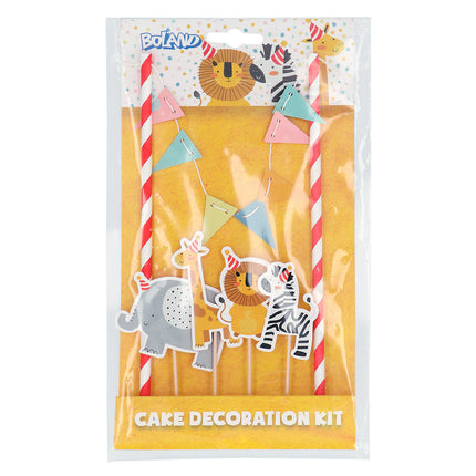 Jungle Cake topper Juego de animales de la jungla 7 piezas