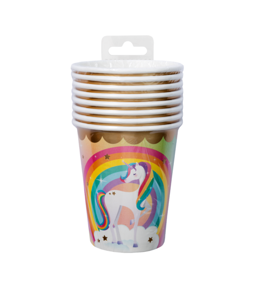 Tazas Unicornio 9cm 8uds