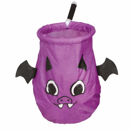 Bolsa de caramelos púrpura de Halloween Murciélago