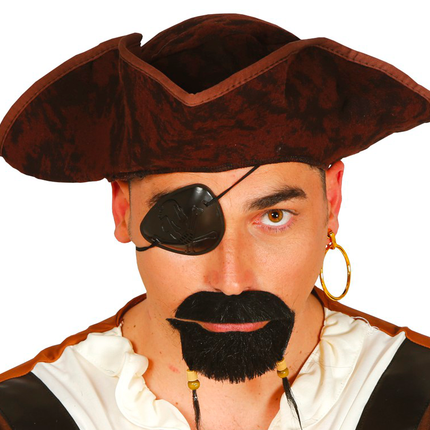 Perilla y bigote de pirata
