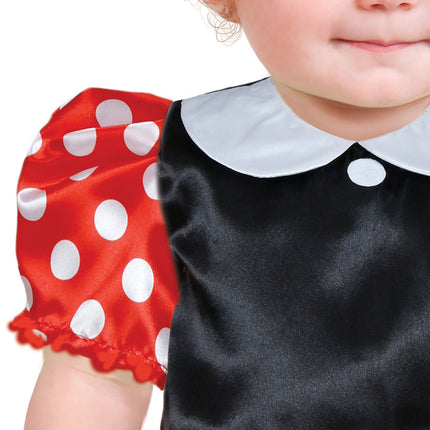 Disfraz de Minnie Mouse Rojo Blanco Bebé