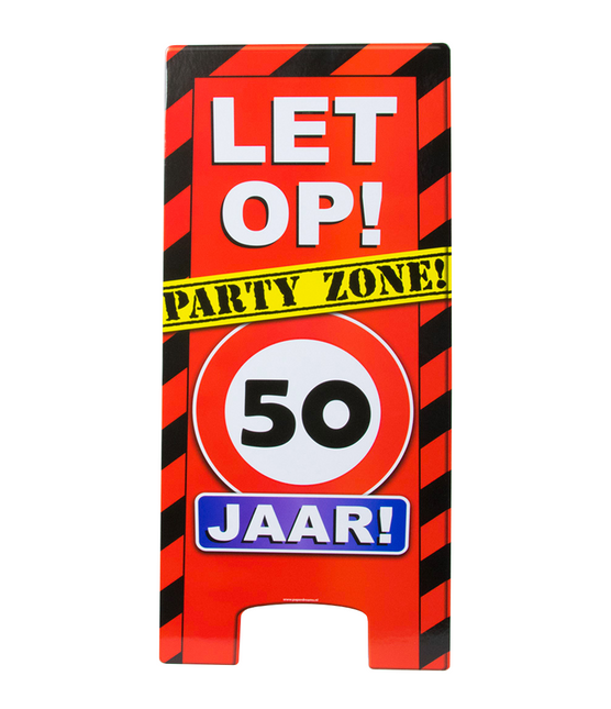 Señal de advertencia 50 años 62,5cm