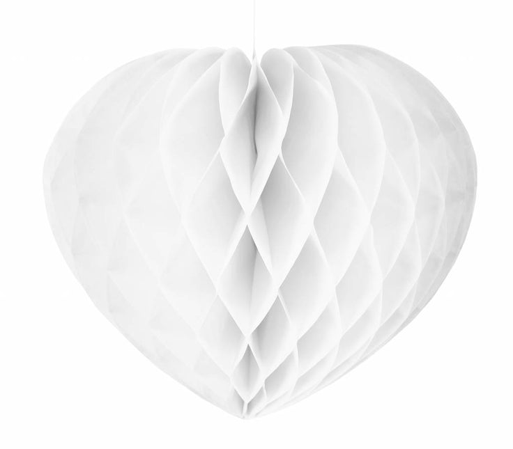 Panal Corazón Blanco 30cm