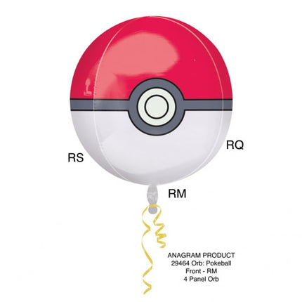 Pokemon Helio Globo Pokeball 40cm vacío