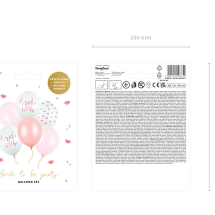 Globos Novia Mix 30cm 6pcs