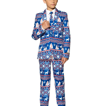 Traje azul Niño de Navidad