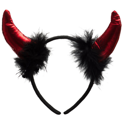 Diadema Diablo Plumas
