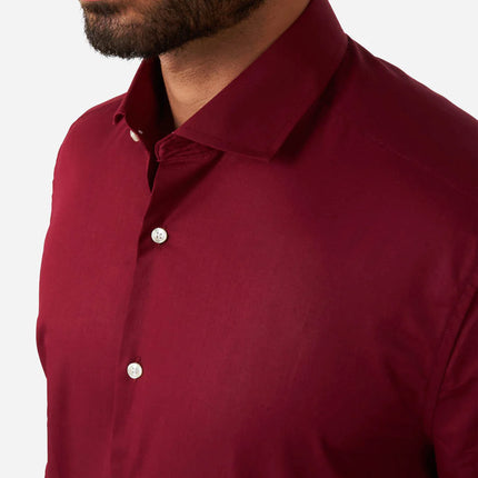 Camisa Roja Burdeos Hombre <tc>OppoSuits</tc>