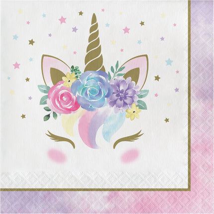 Servilletas Unicornio 33cm 16ud