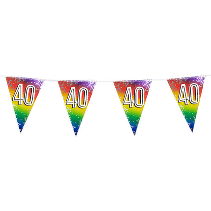 Guirnalda Arco Iris 40 Años 6m