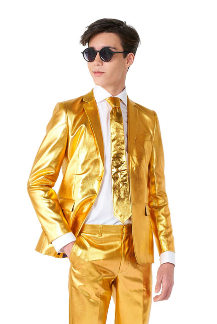 Traje Dorado Niño Adolescente <tc>OppoSuits</tc>