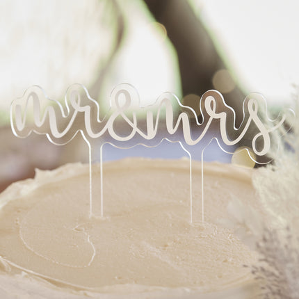 Adorno para tarta Mr&Mrs 11.7cm