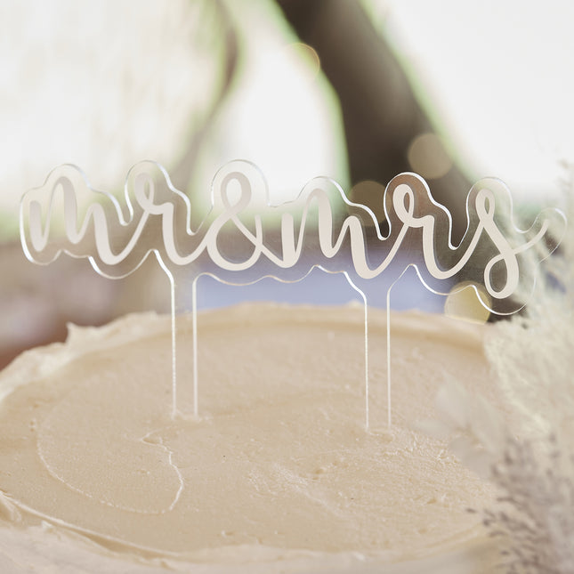 Adorno para tarta Mr&Mrs 11.7cm