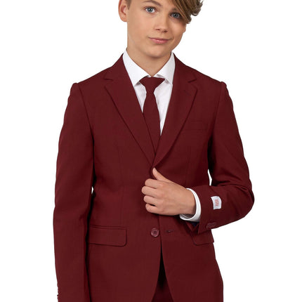Traje Rojo Burdeos Niño Adolescente <tc>OppoSuits</tc>