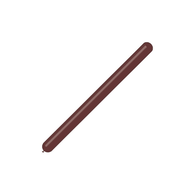 Marrón oscuro Globos de modelismo 7,5cm 150cm 100pcs