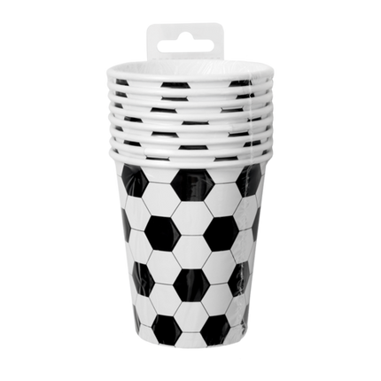 Tazas de fútbol 9cm 8uds.