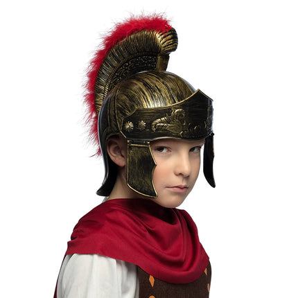 Niño del casco romano