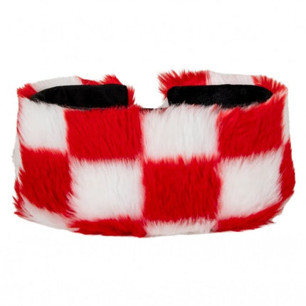 Diadema Rojo Blanco Bloqueado