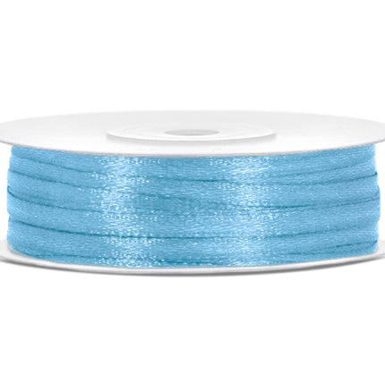 Cinta de raso Azul claro 3mm 50m