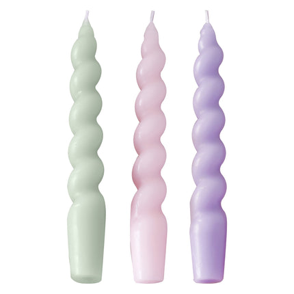 Velas de Colores Pastel 3uds