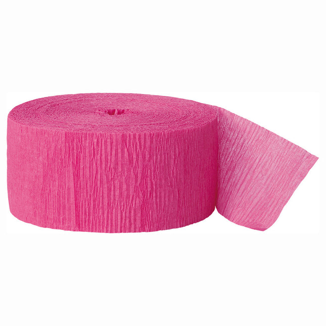 Guirnalda de Crepé Fucsia 24m