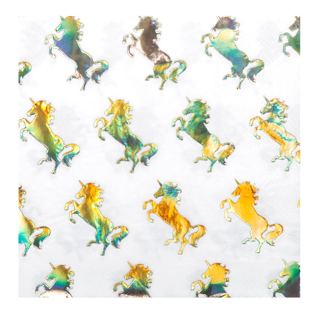 Servilletas Papel Unicornio 33cm