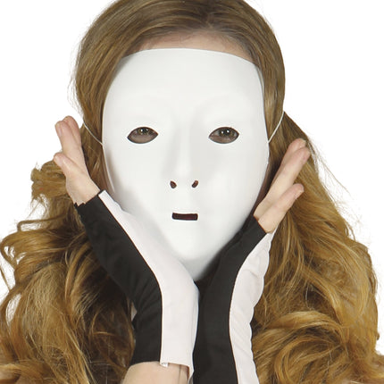 Máscara blanca de Halloween
