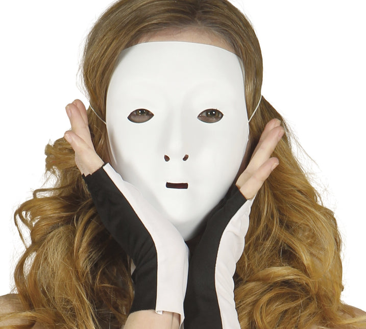 Máscara blanca de Halloween