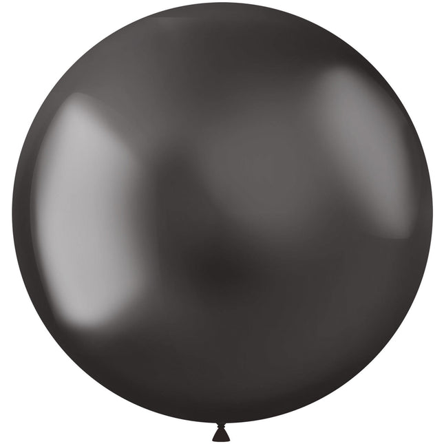 Globos Grises Cromados 48cm 5pcs