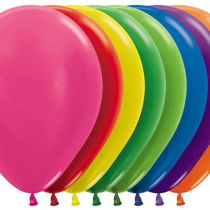 Globos Mezcla Metálica 30cm 50pcs