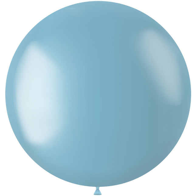 Globo Azul Celeste Metalizado 80cm