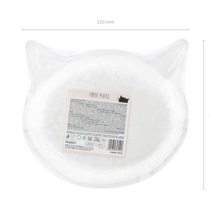 Platos Gato 22cm 6ud