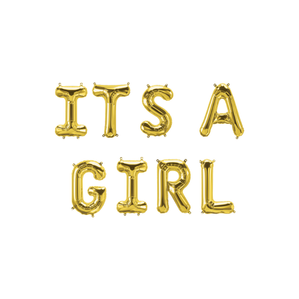 Globos de Oro Set Its A Girl 1.9m