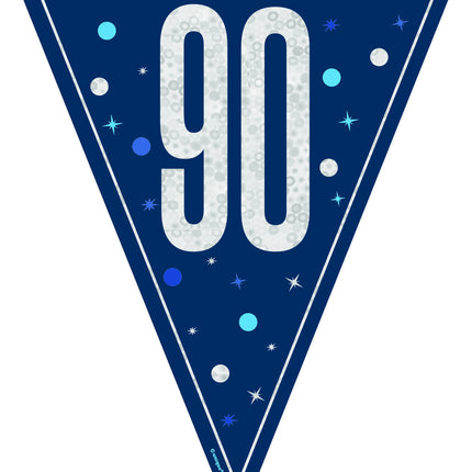 90 Años Guirnalda Azul 2,5m