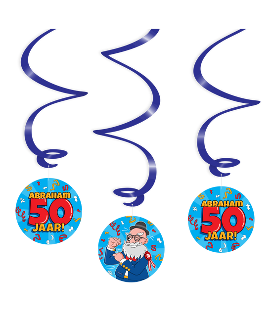 Decoración colgante Abraham 14cm 3pcs