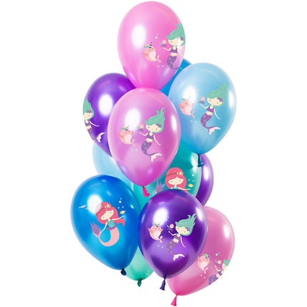 Globos Sirena Metálicos 30cm 12pcs