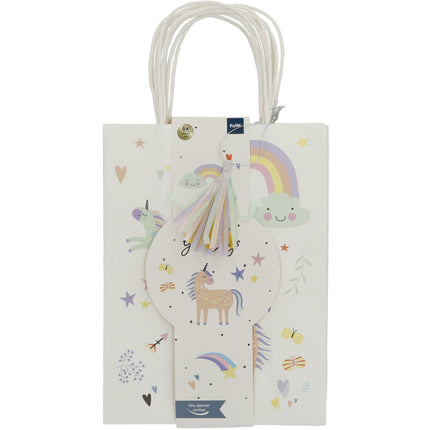 Unicornio Bolsas para Compartir Arcoiris 6pcs