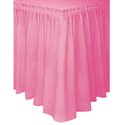 Faldón de mesa rosa 4,26 m