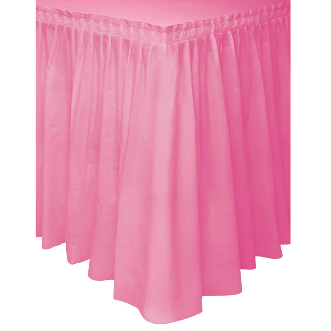 Faldón de mesa rosa 4,26 m