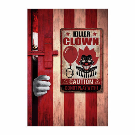 Decoración de Pared de Halloween Plato Payaso Asesino 36cm