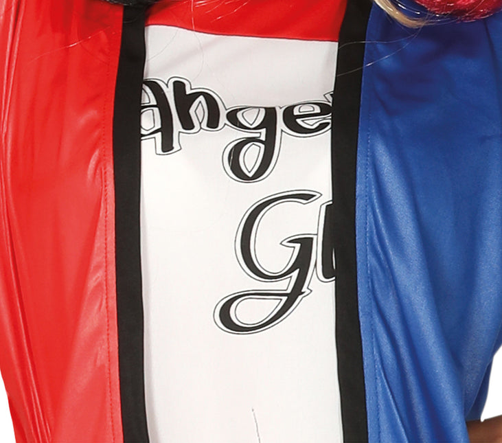 Disfraz de Harley Quinn Rojo Azul Mujer