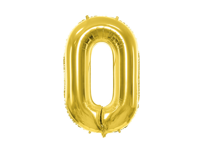 0 Año Figura Globo Oro Vacío 72cm