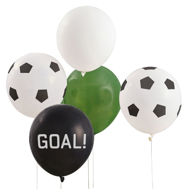 Globos Fútbol Portería 30cm 5pcs