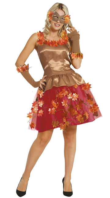 Vestido Hojas Rosa