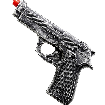 Pistola Falsa Gris 19cm