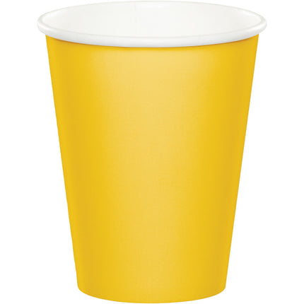Vasos Amarillos 256ml 8ud