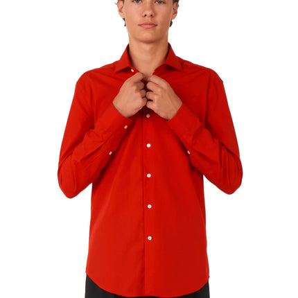 Camisa Roja Niño Adolescente <tc>OppoSuits</tc>