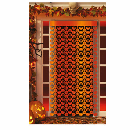 Cortina de puerta de Halloween Calabazas 2m