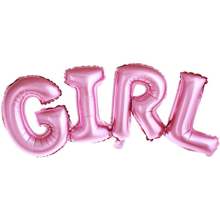 Set Globos Letra Niña Rosa Vacío 74cm